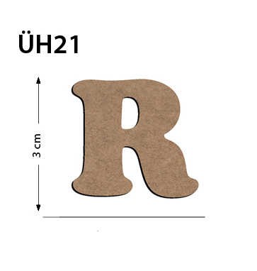 ÜH21 Ahşap 3Cm R Harfi