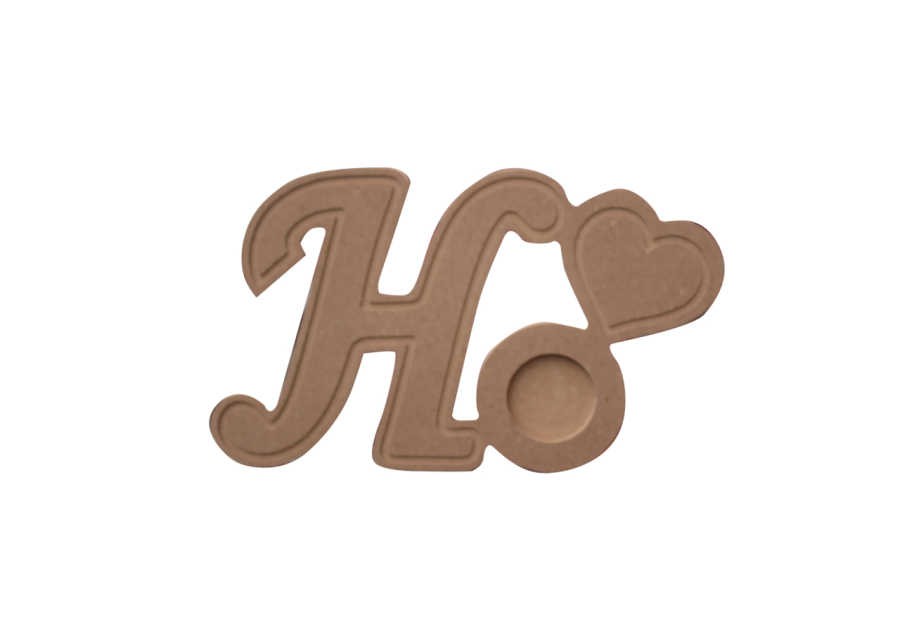 HM10 "H" AHŞAP MUMLUK HARF