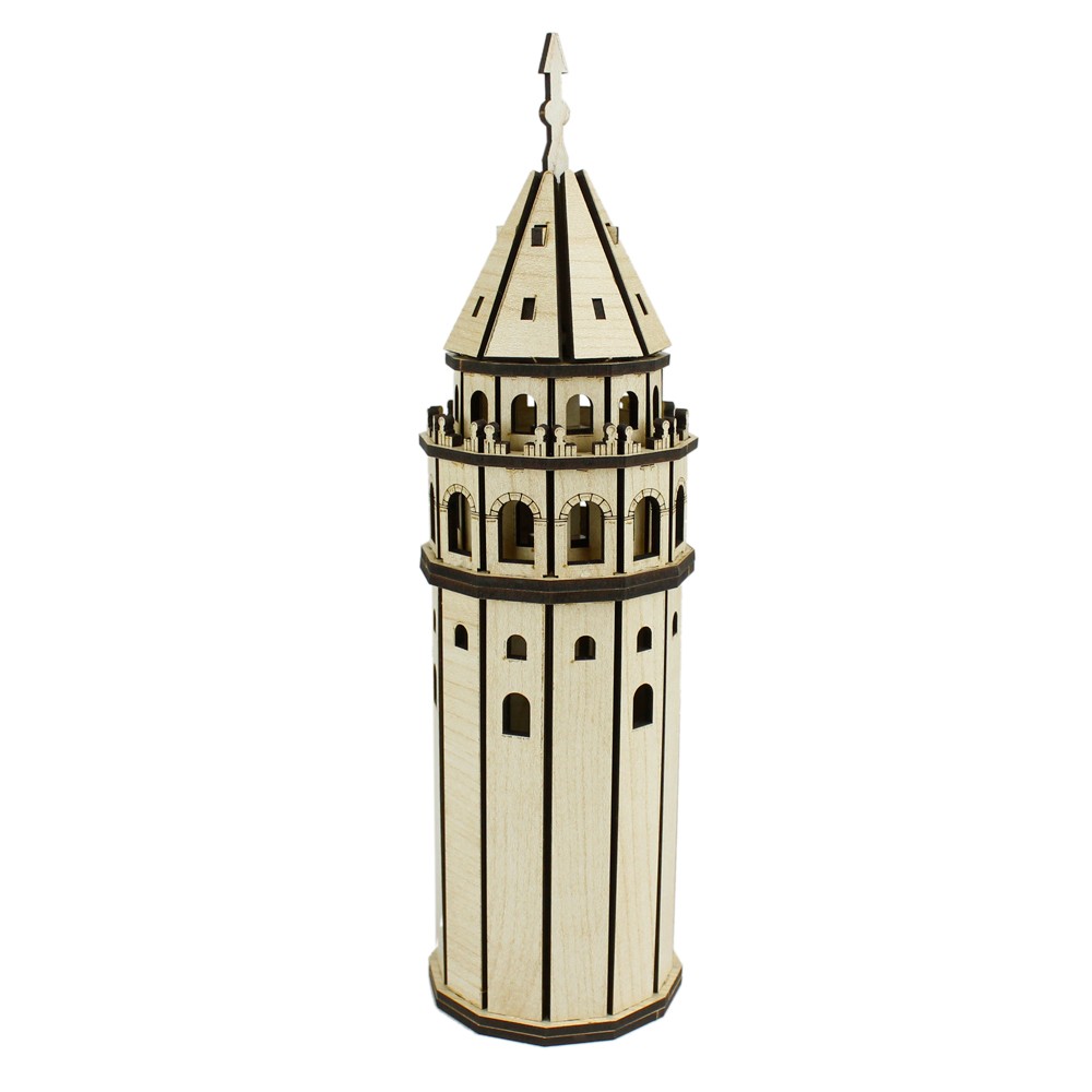 MS9 Ahşap Maket Set Galata Kulesi