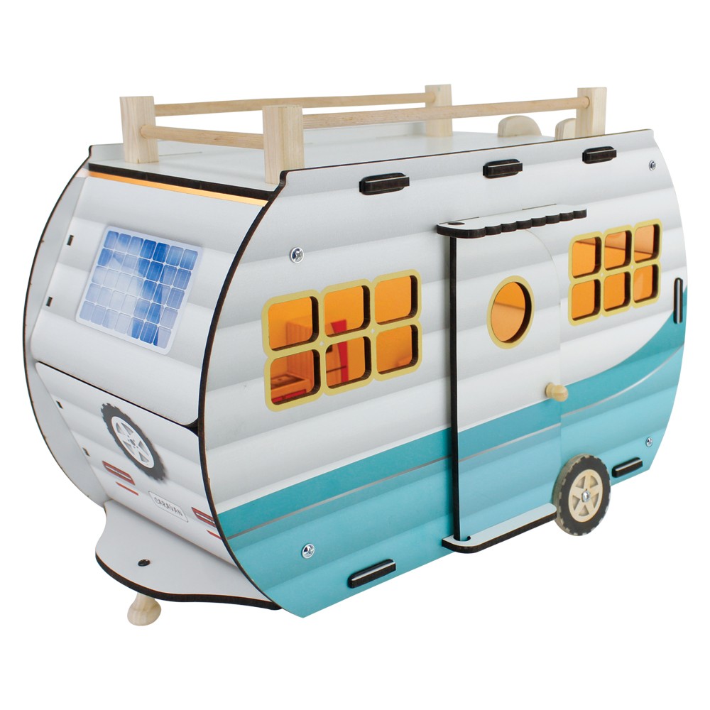 Toysilla Ahşap Oyuncak Karavan Turkuaz - T3103