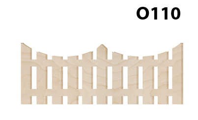 O110 Ahşap Paket Süs Çit