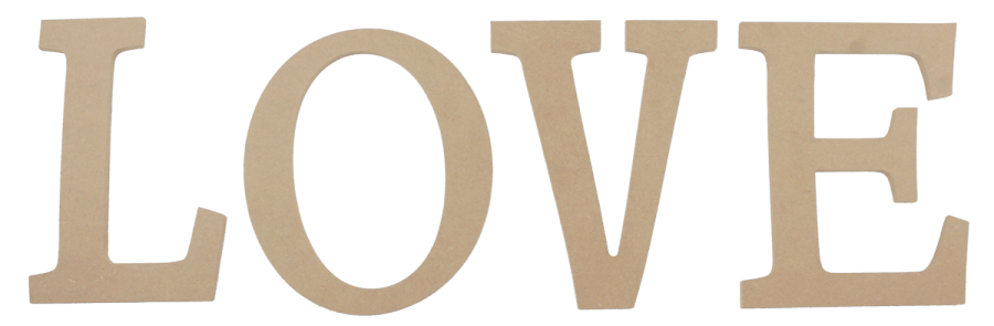 D41 Love Büyük Yazı Seti