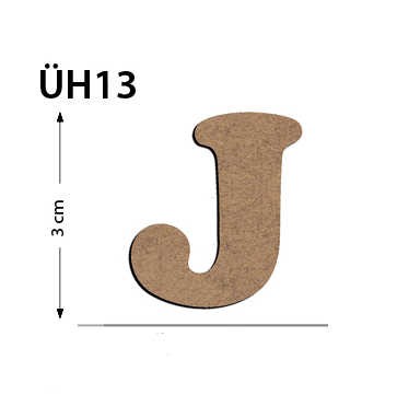 ÜH13 Ahşap 3Cm J Harfi