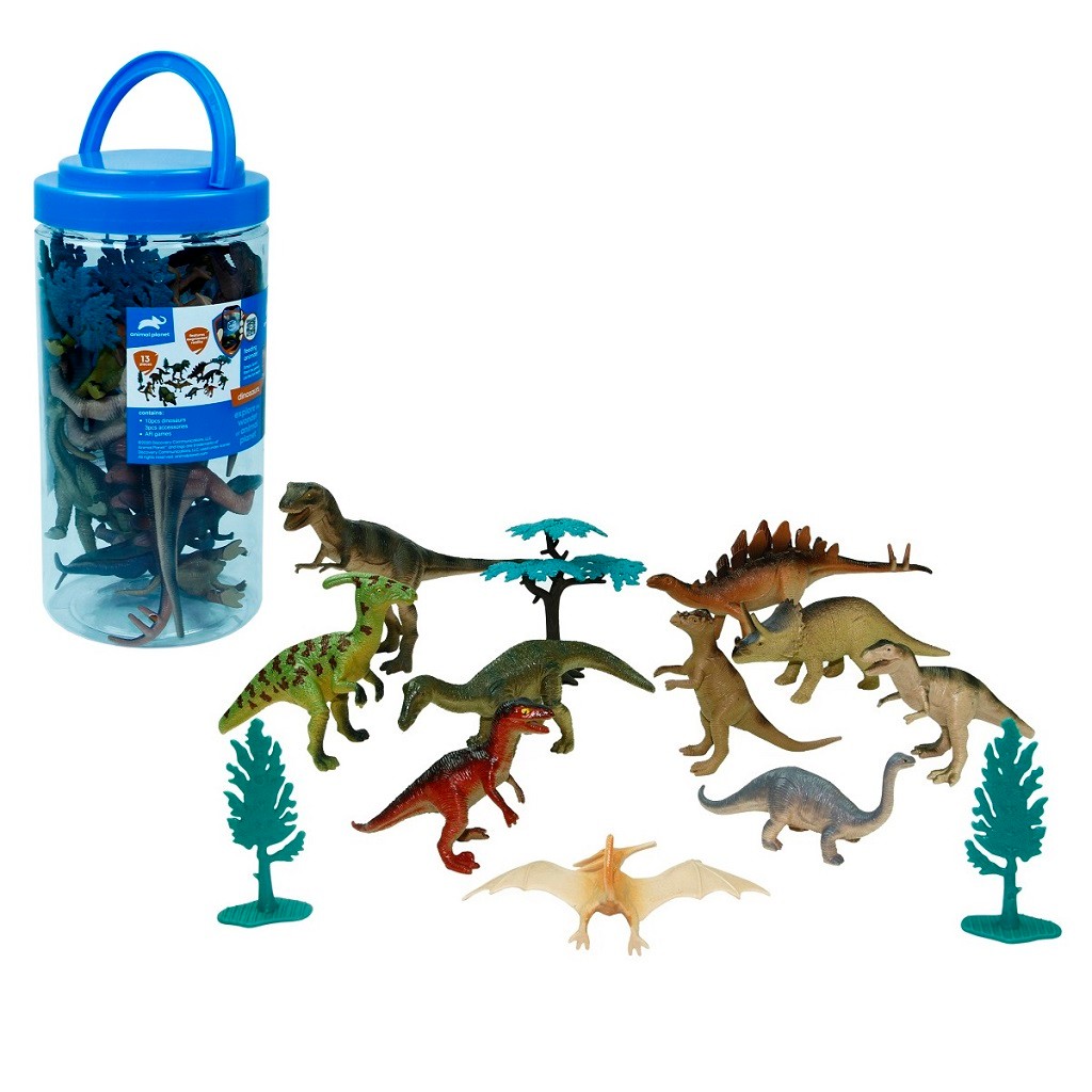 SH-D6404 23Cm Kovada 13Parça Dinozor Seti