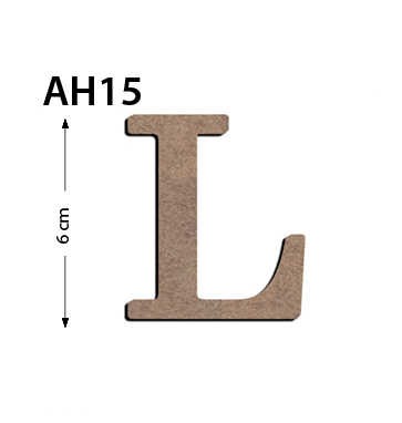 Ah15 Ahşap 6Cm L Harfi