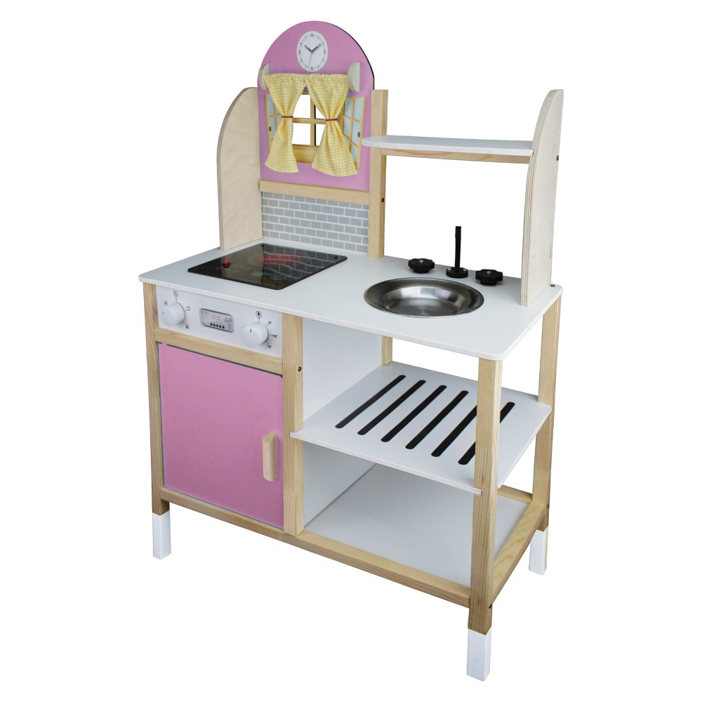 Toysilla Ahşap Ledli Çocuk Mutfağı Pembe - T1010