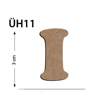 ÜH11 Ahşap 3Cm I Harf1