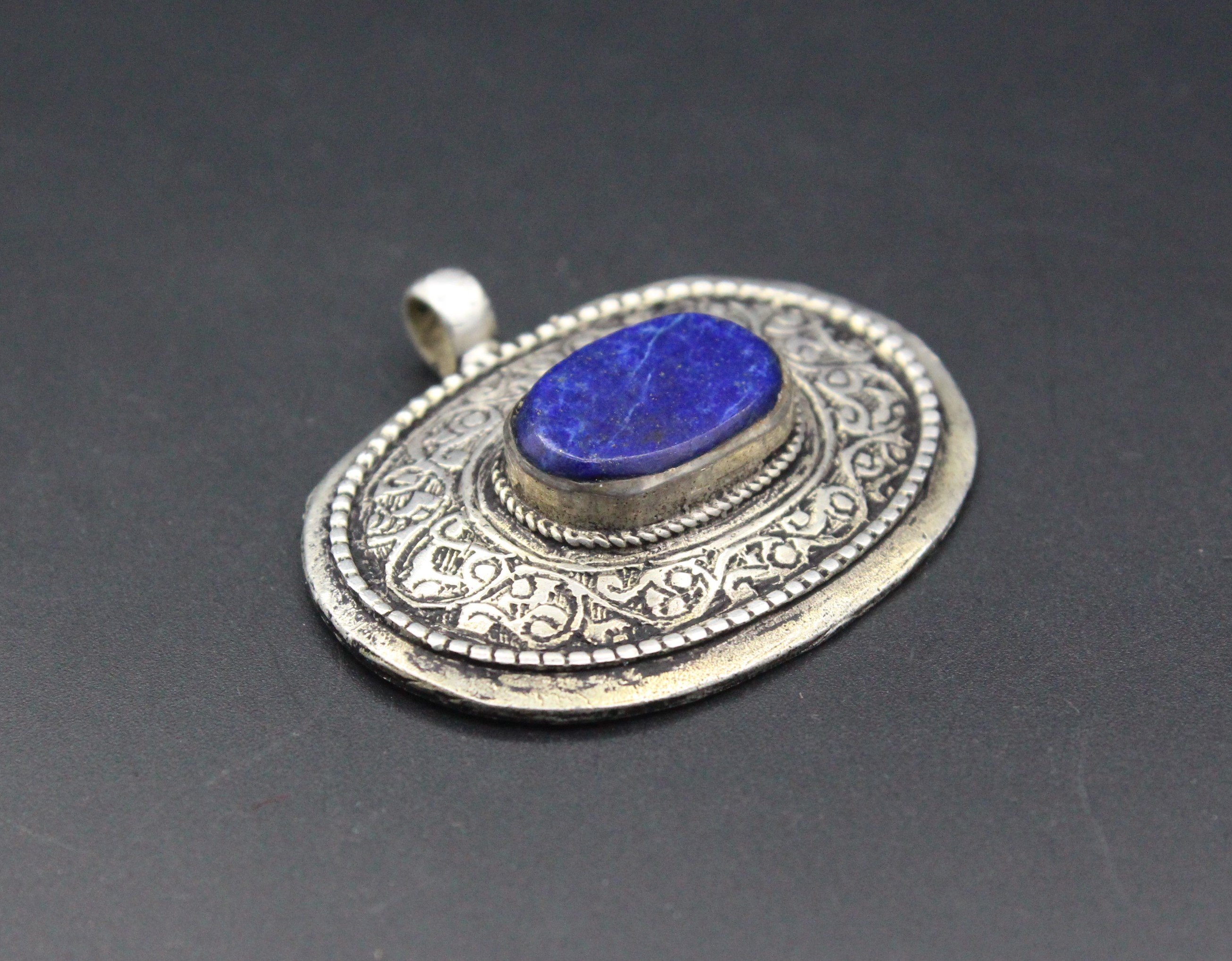 Afgan Kolye Ucu, Afghan Kolye, Lapis Doğal Taşlı Kolye,