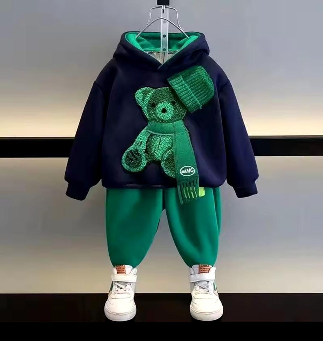 Teddy Baby Şardonlu Unisex Takım - Lacivert