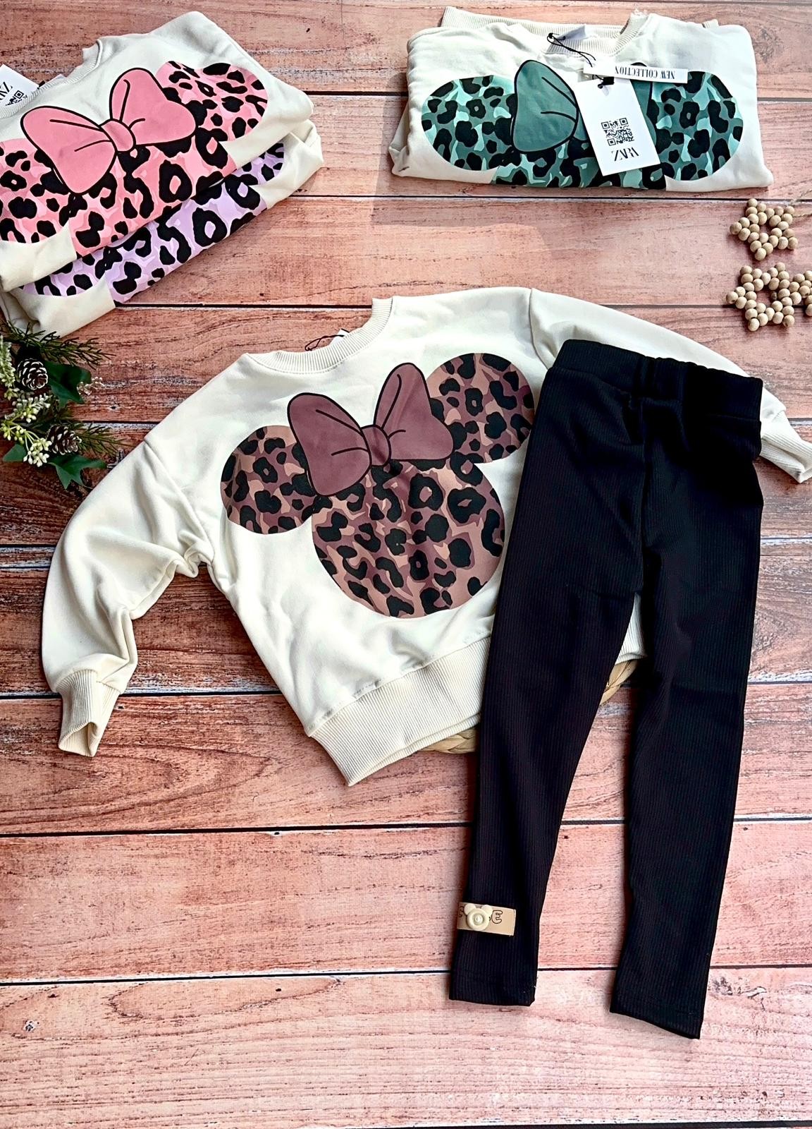 Minnie Leopar Taytlı Takım