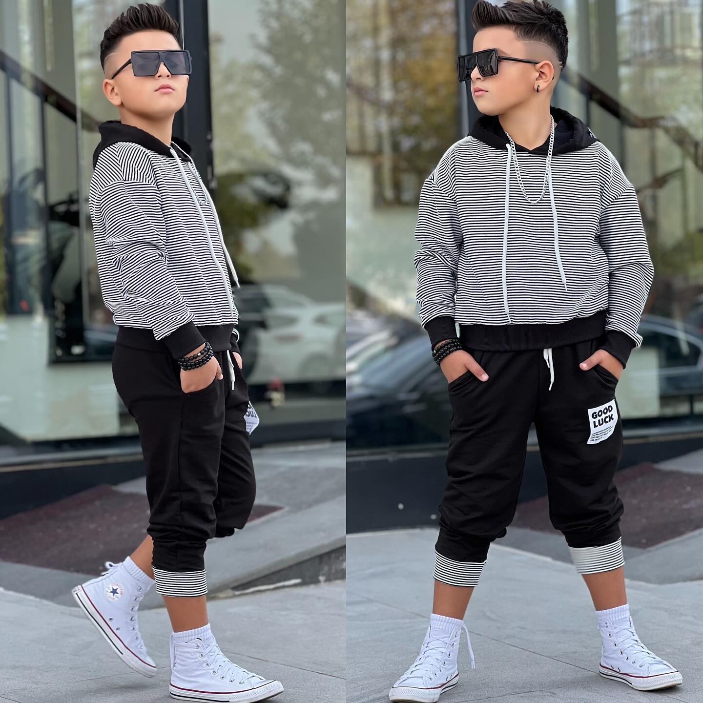 Good Lucky Kapüşonlu Uzun Kollu Takım