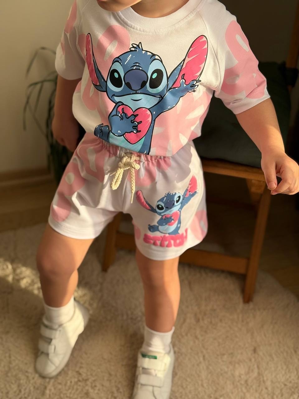 Stitch Şortlu Takım
