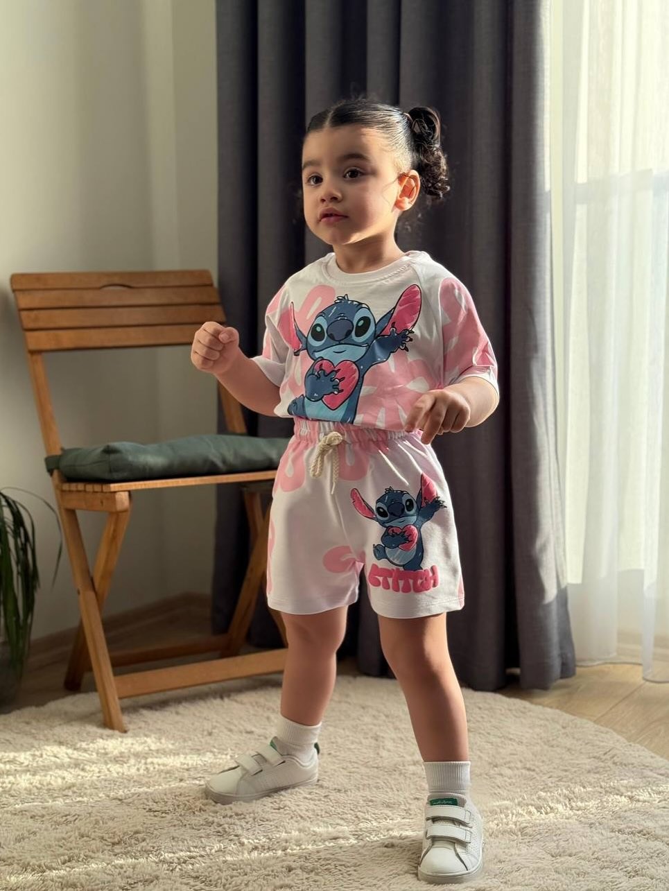 Stitch Şortlu Takım