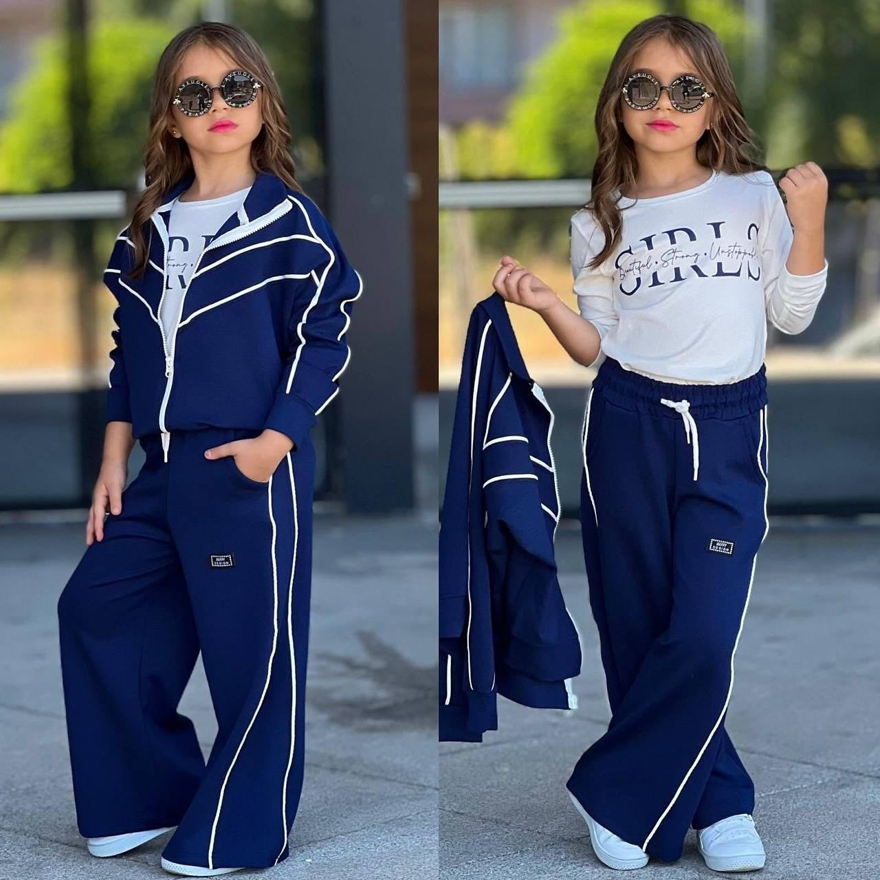 Girls 3lü Eşofman Takım