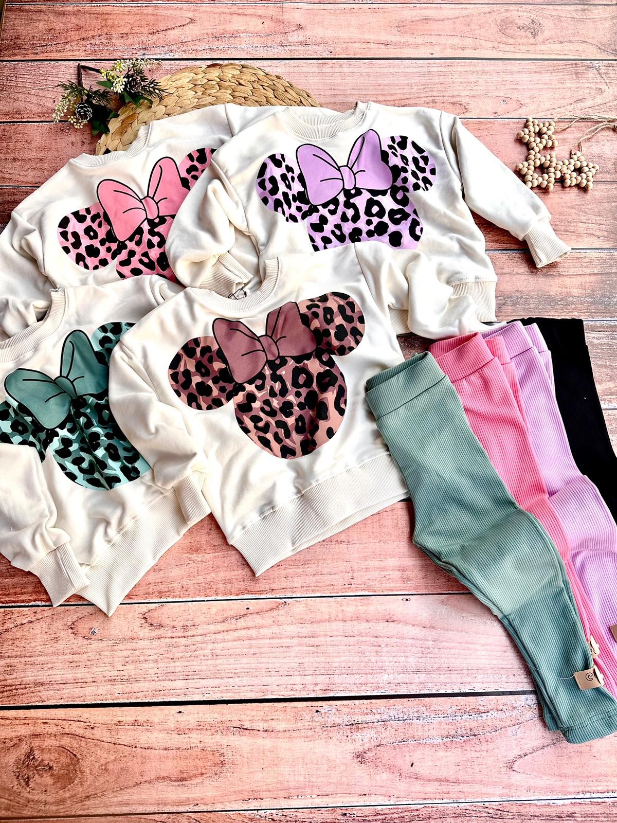 Minnie Leopar Taytlı Takım