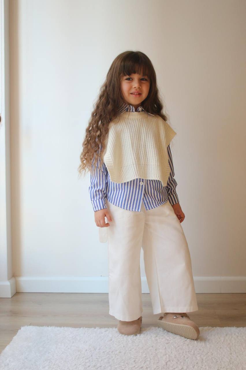 Gömlek Pantolon ve Süveter Kombin (K0530)