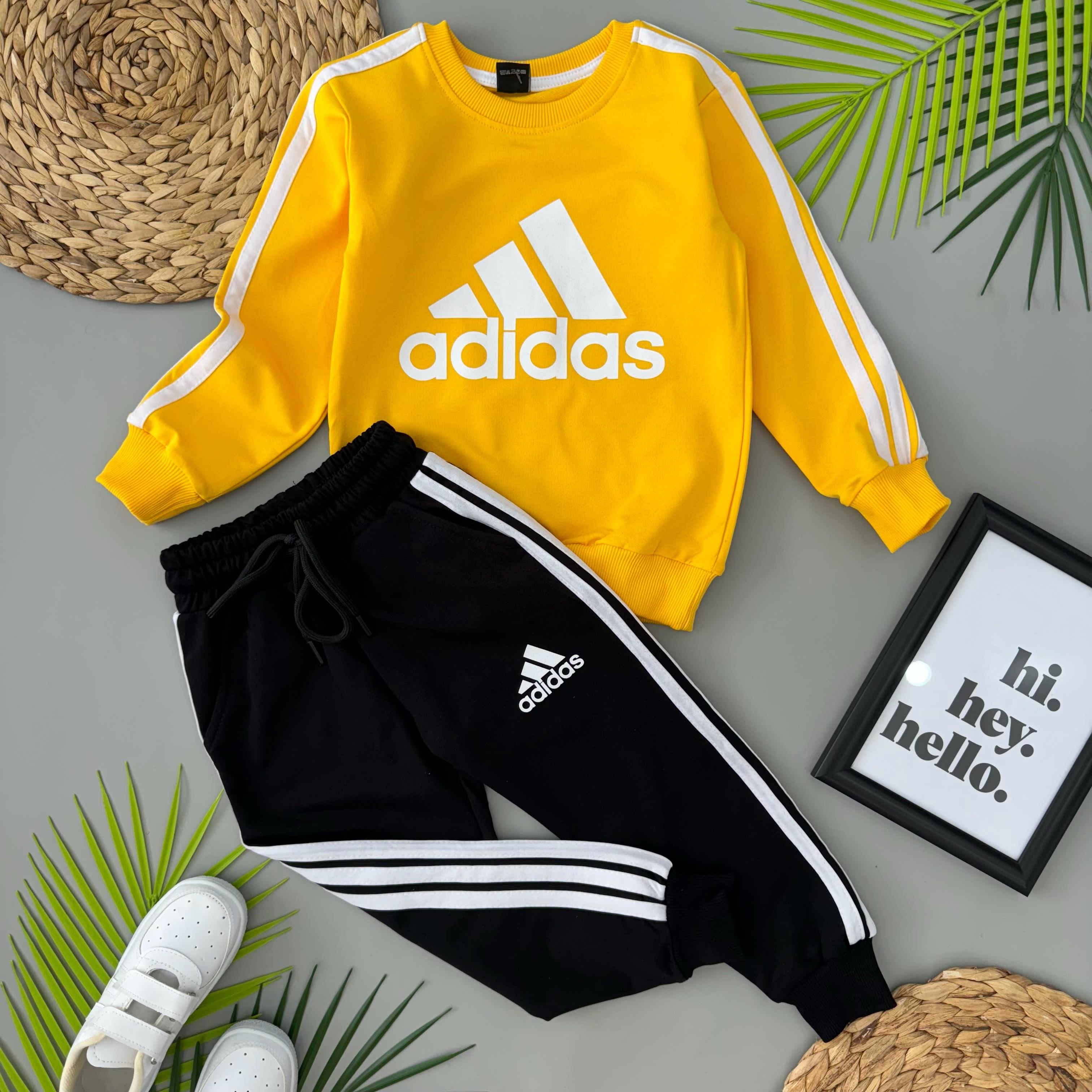 Adidas Alt Üst Takım - Sarı