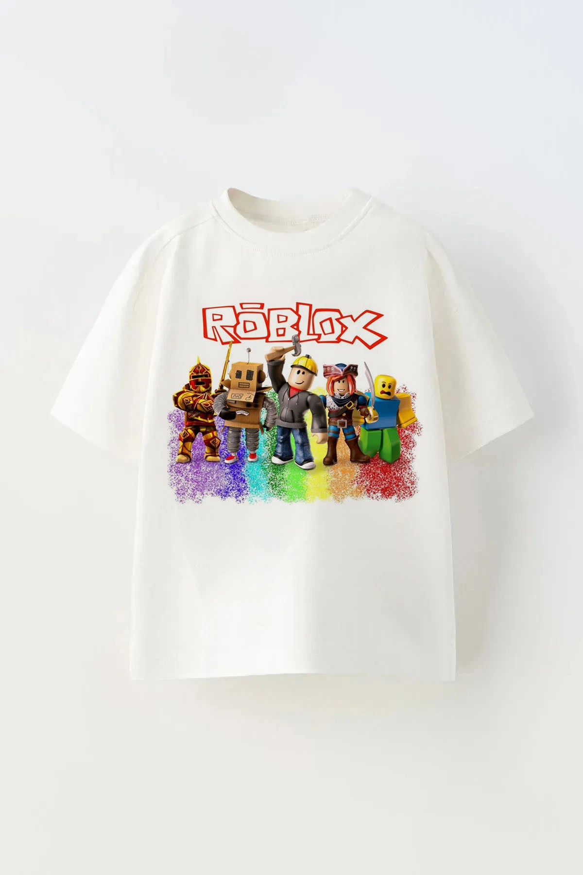Roblox Baskılı Çocuk Oversize Tişört T-Shirt
