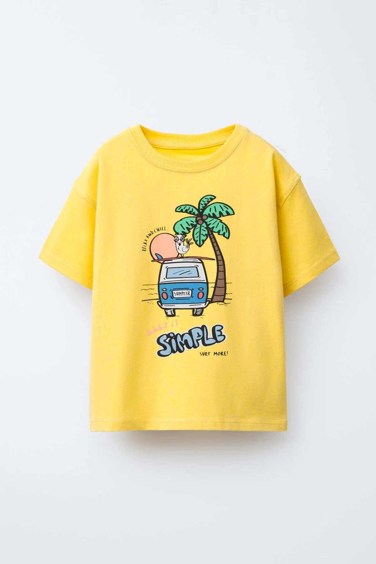 Relax and Chill Woswos Çocuk Oversize Tişört T-shirt