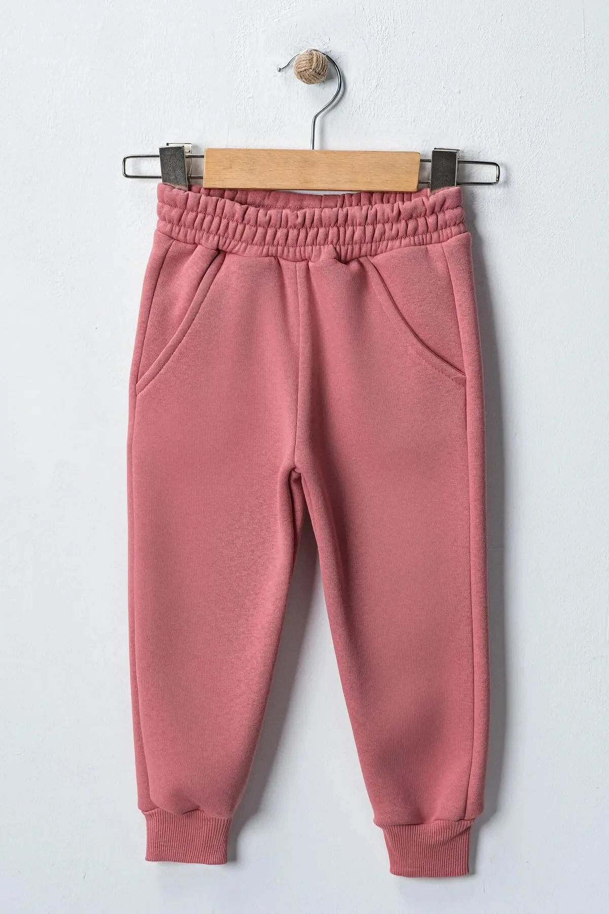 Kız Çocuk 3'lü Paket İçi Polarlı Eşofman Altı