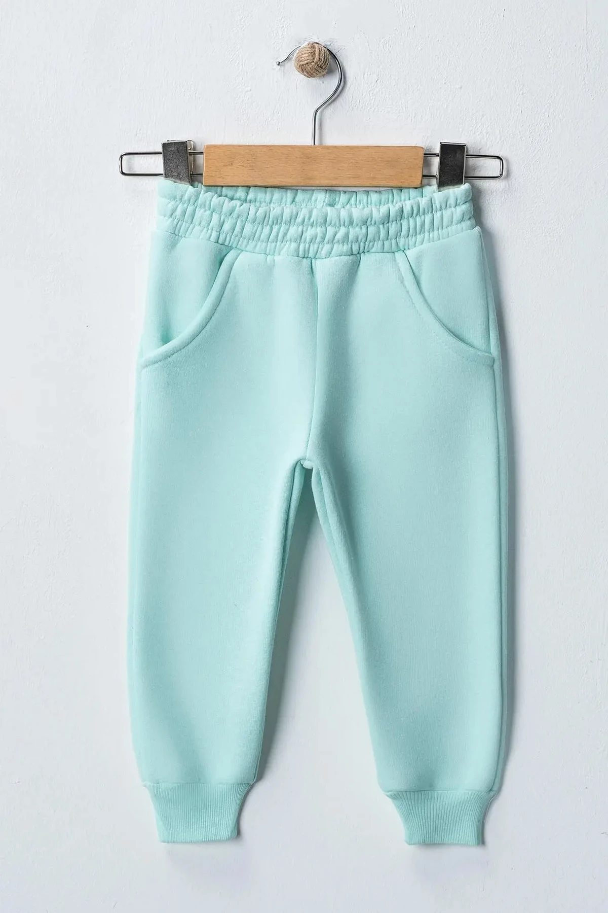 Kız Çocuk 3'lü Paket İçi Polarlı Eşofman Altı