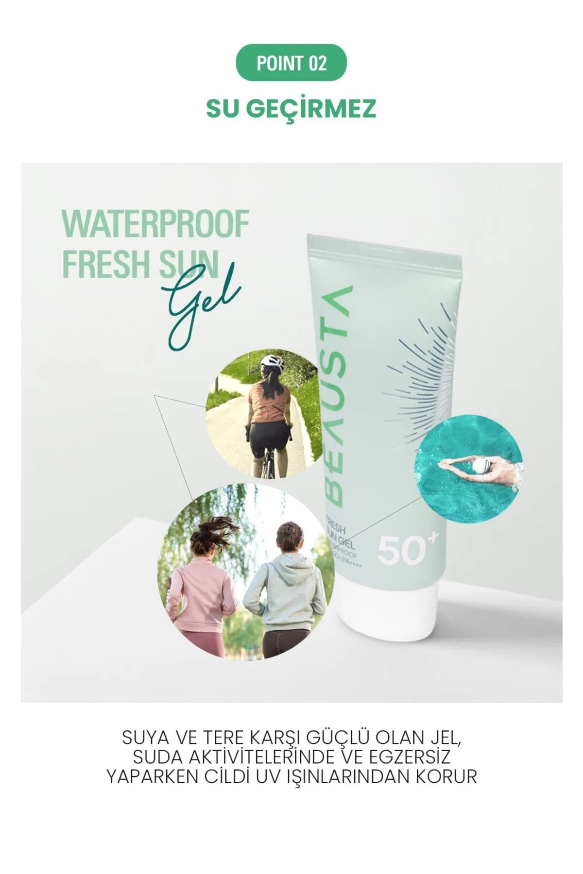 Beausta Waterproof Fresh Sunscreen Gel