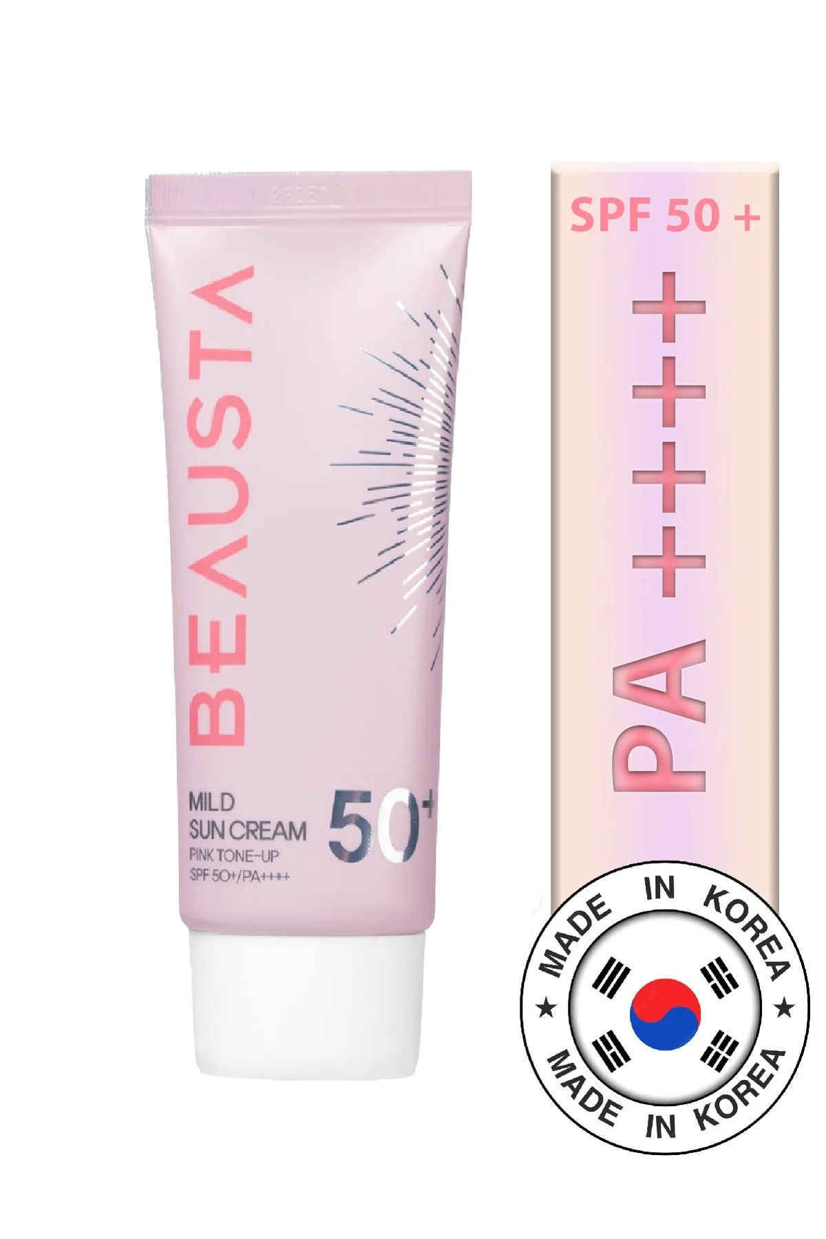 Beausta Pink Tone Up Gentle Sunscreen