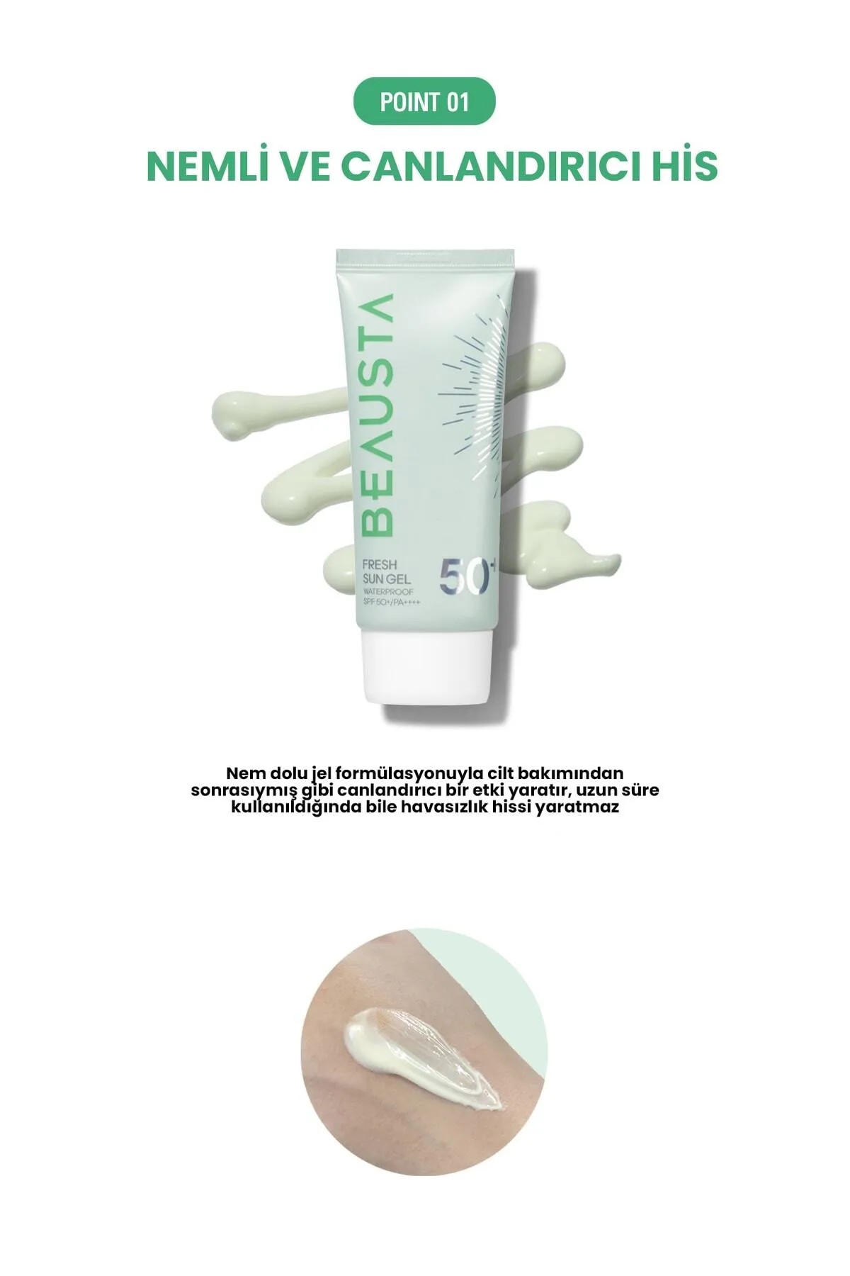Beausta Waterproof Fresh Sunscreen Gel