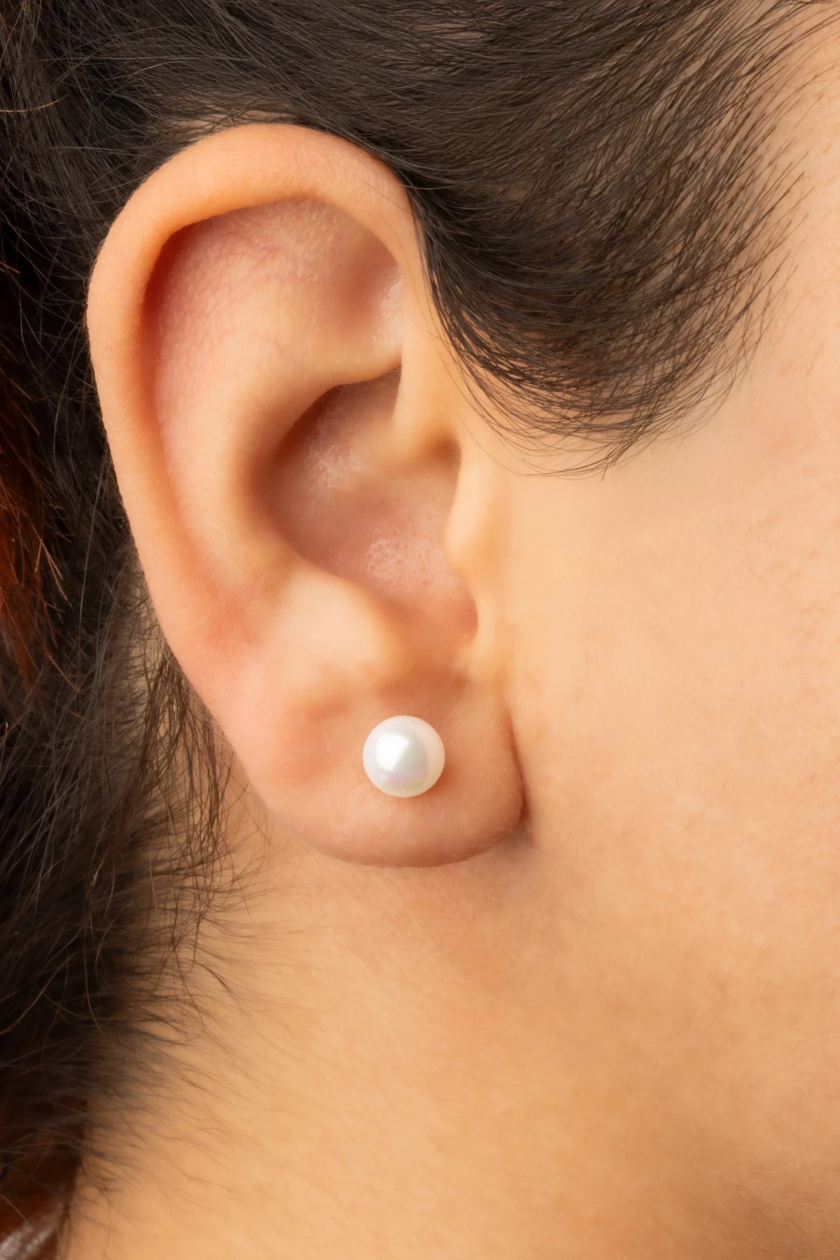 Gümüş Mayorka Inci Kadın Küpe 8 Mm | 925 Ayar Gümüş