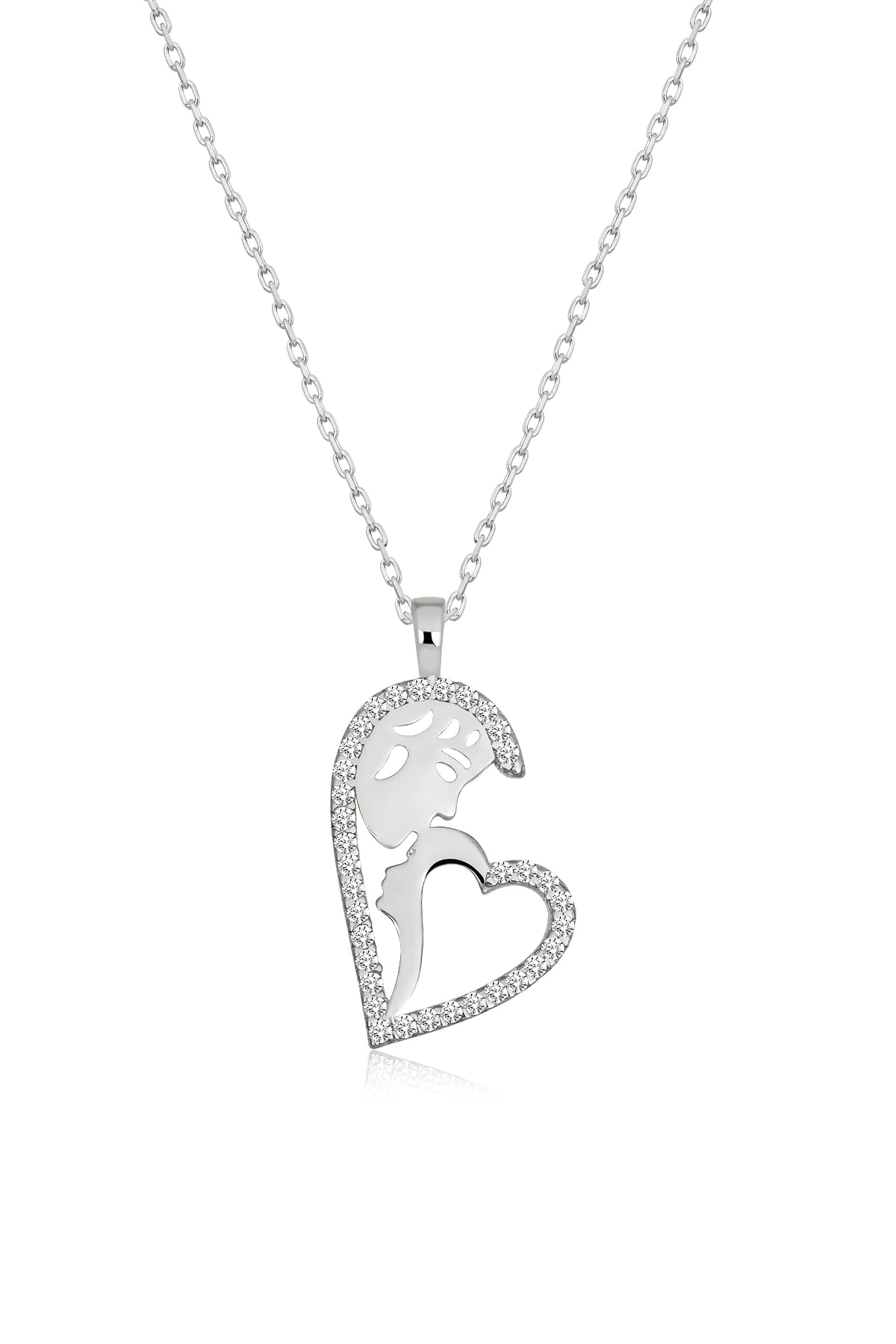 Anne Çocuk Rodaj Kolye-925 Ayar Gümüş