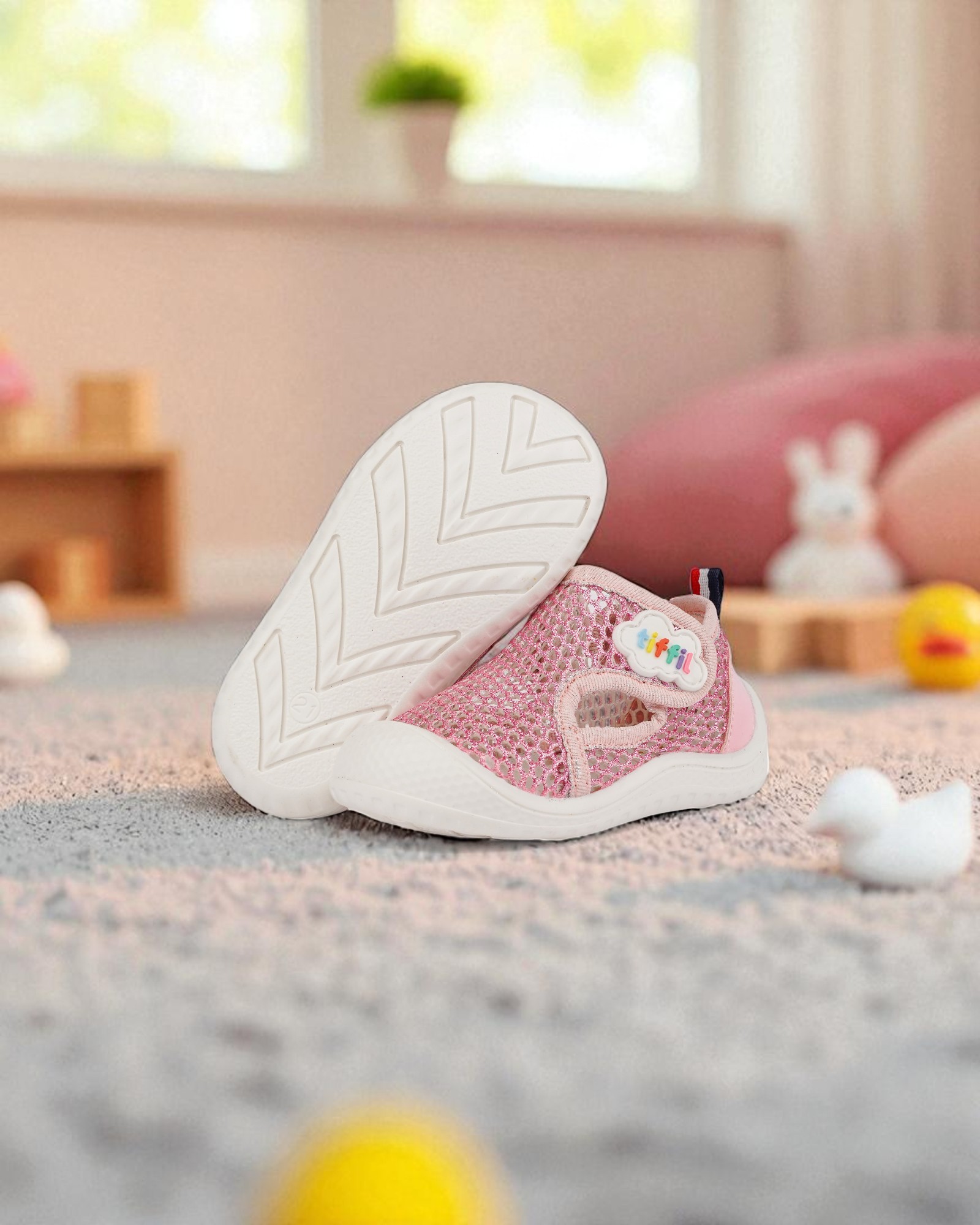 Tiffil Simli Bebek Ayakkabısı - 01 - Pembe main variant image