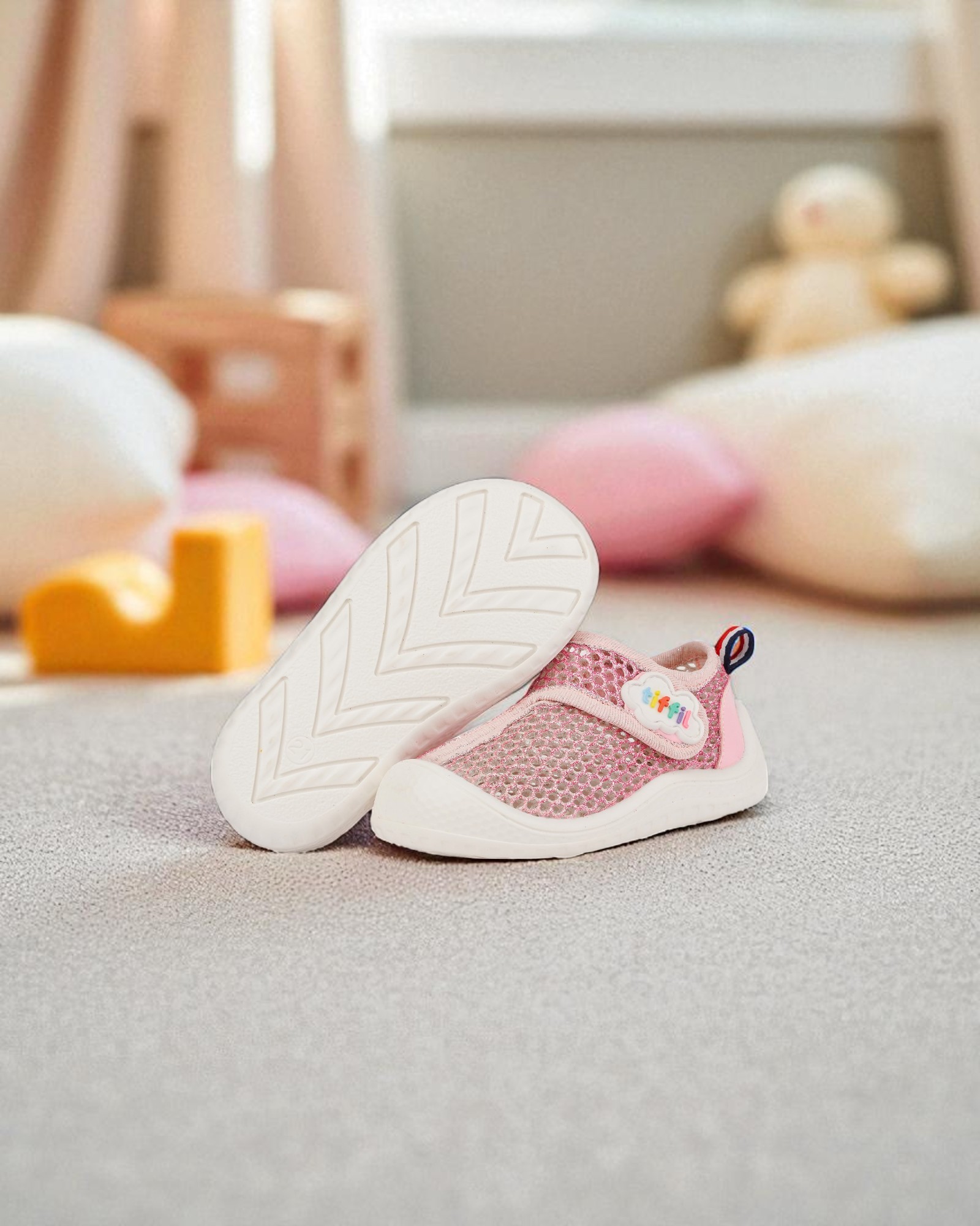 Tiffil Simli Bebek Ayakkabısı - 02 - Pembe main variant image