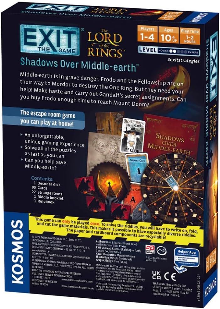 EXIT: The Game – The Lord of the Rings: Shadows over Middle-earth (İngilizce)