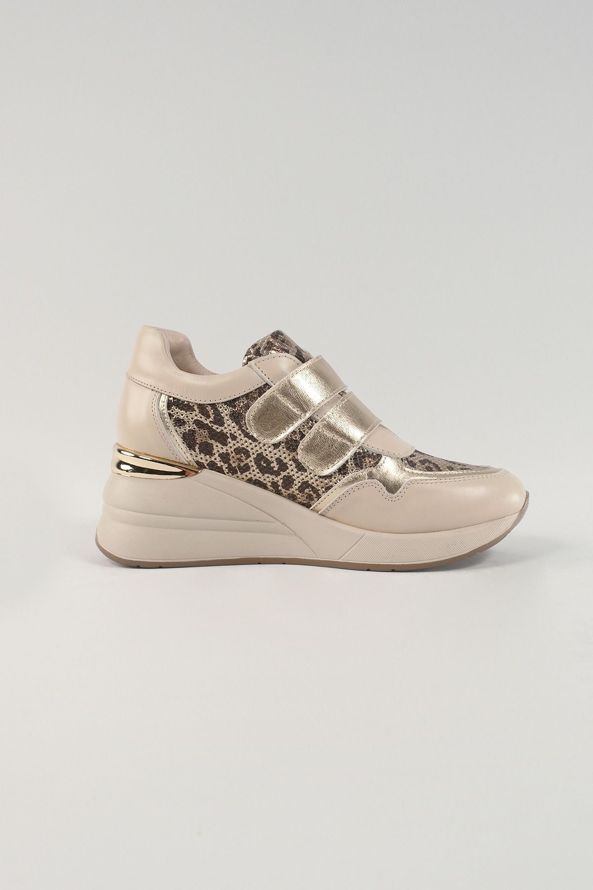 Alessandra Bej Deri Kadın Sneakers, Hakiki Deri, Günlük Ayakkabı, Spor Ayakkabı 24222