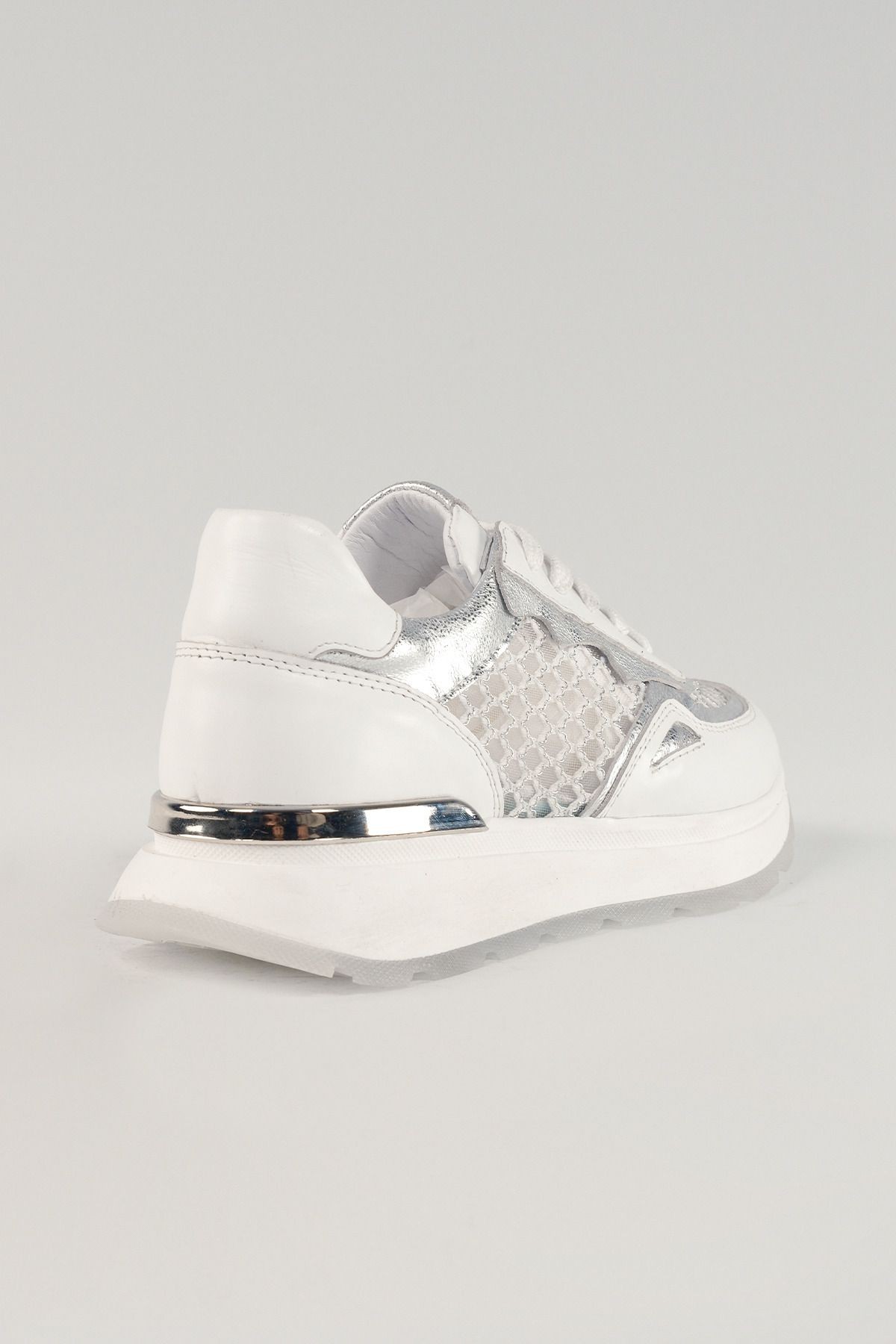 Camille Beyaz Deri Kadın Sneakers, Hakiki Deri, Günlük Ayakkabı, Spor Ayakkabı 24051