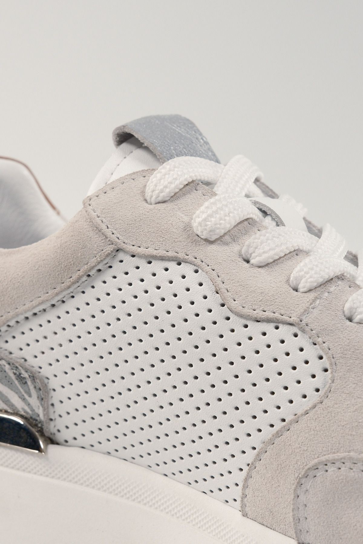 Donatella Beyaz Deri Kadın Sneakers, Hakiki Deri, Günlük Ayakkabı, Spor Ayakkabı 25452
