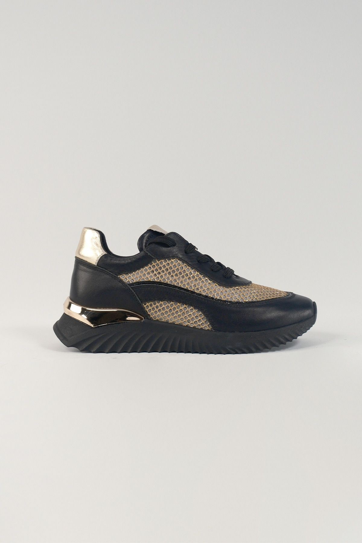 Eleonora Bej Deri Kadın Sneakers, Hakiki Deri, Günlük Ayakkabı, Spor Ayakkabı 25079
