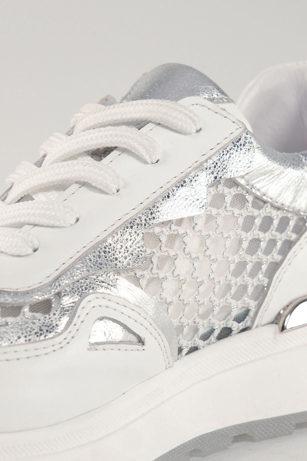 Camille Beyaz Deri Kadın Sneakers, Hakiki Deri, Günlük Ayakkabı, Spor Ayakkabı 24051