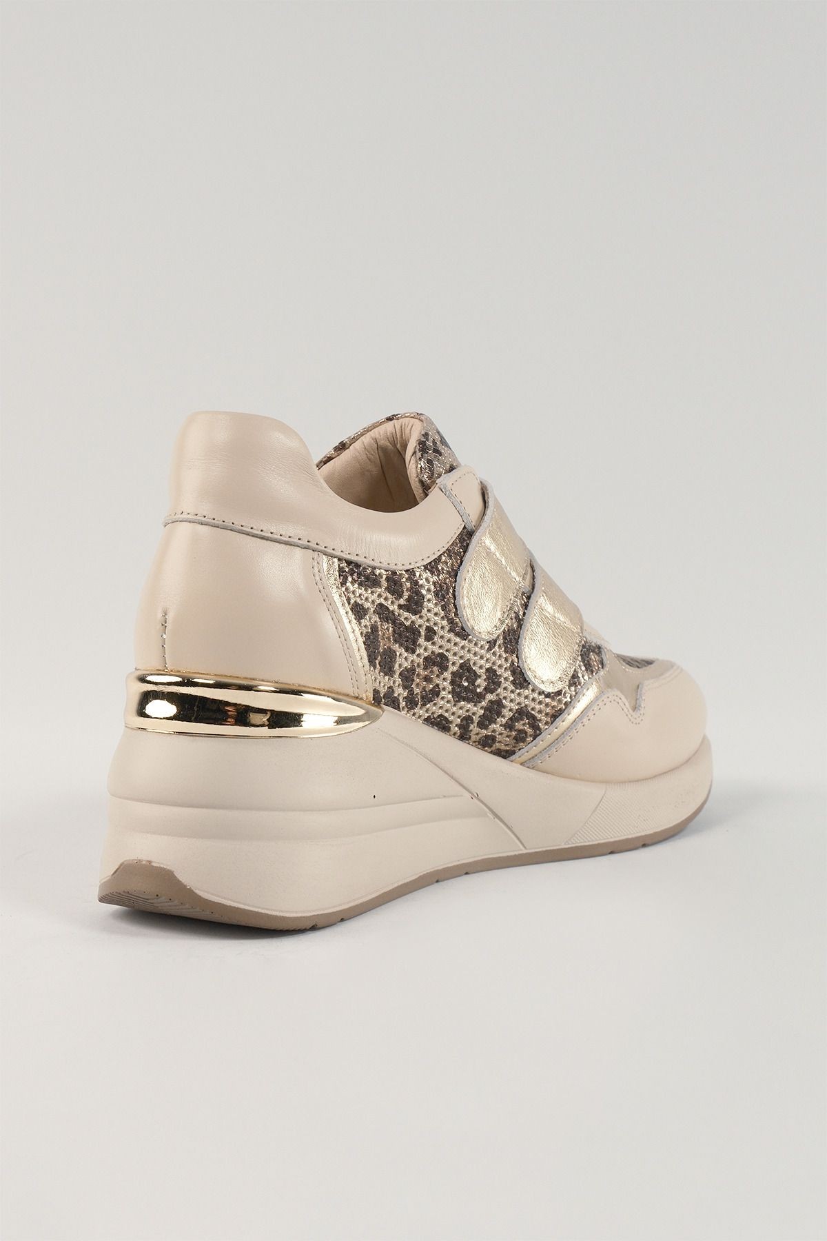 Alessandra Bej Deri Kadın Sneakers, Hakiki Deri, Günlük Ayakkabı, Spor Ayakkabı 24222
