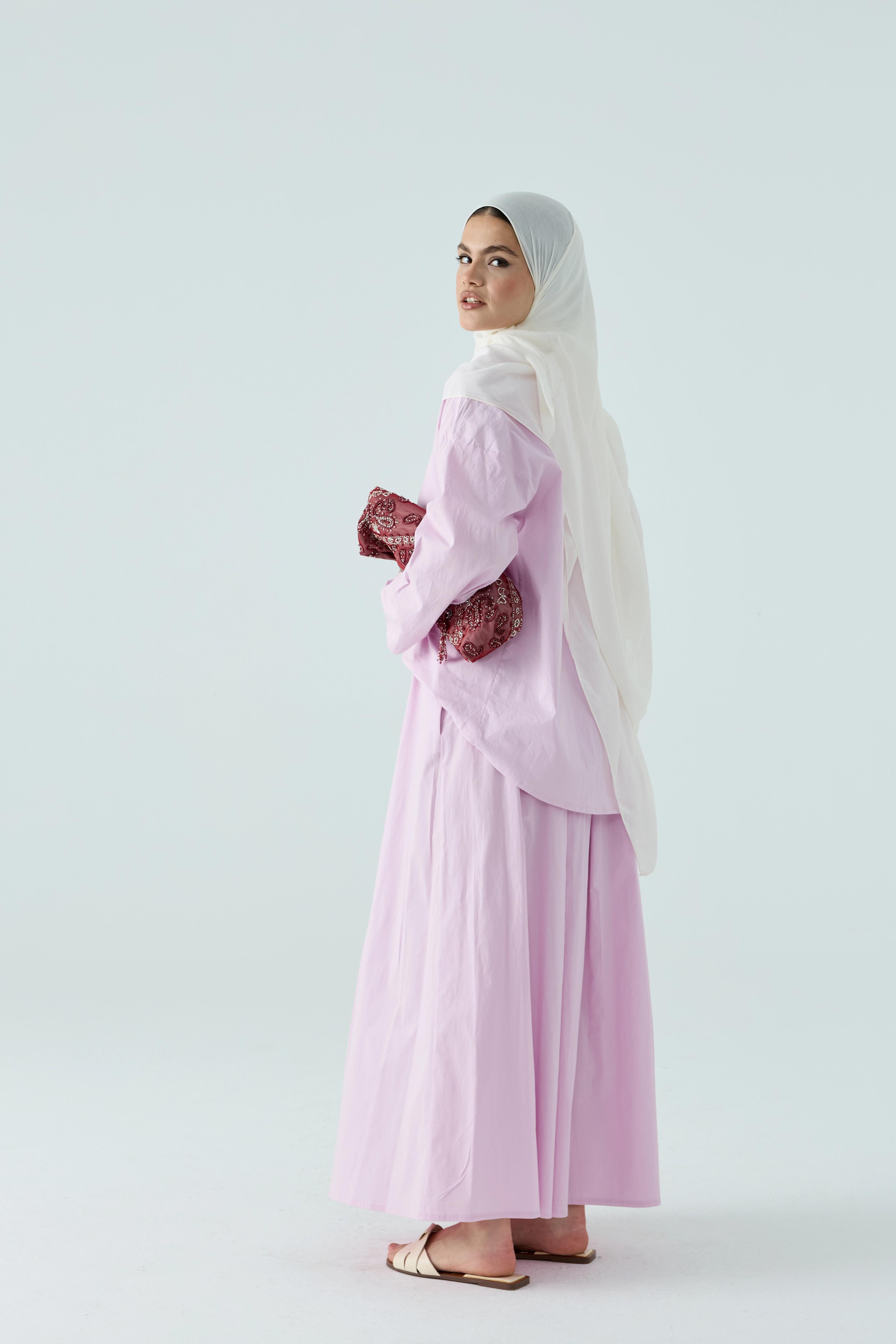 Pembe Basic Poplin Takım
