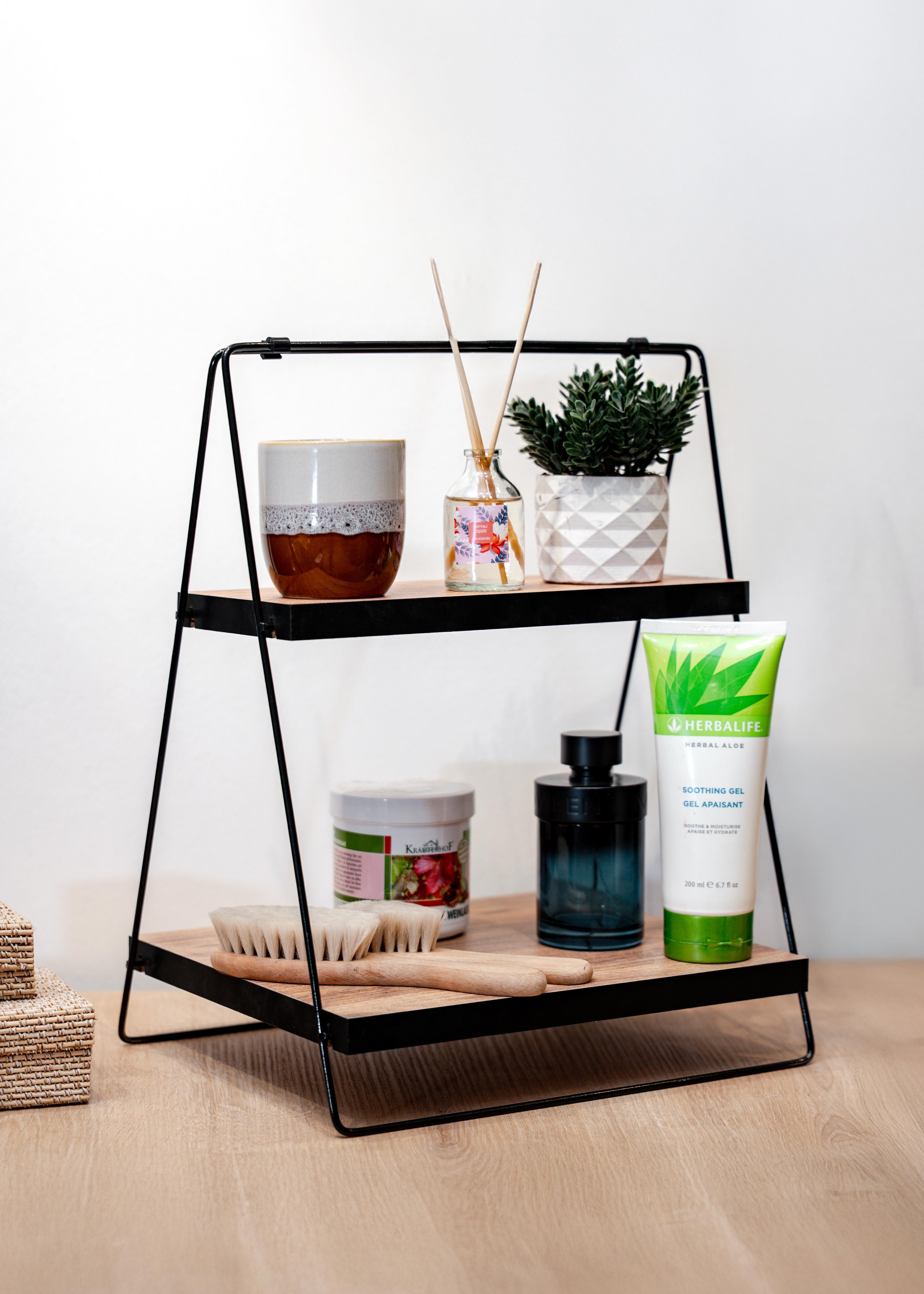 Çift Raflı Çok Amaçlı Organizer – Mutfak ve Banyo Düzenleyici