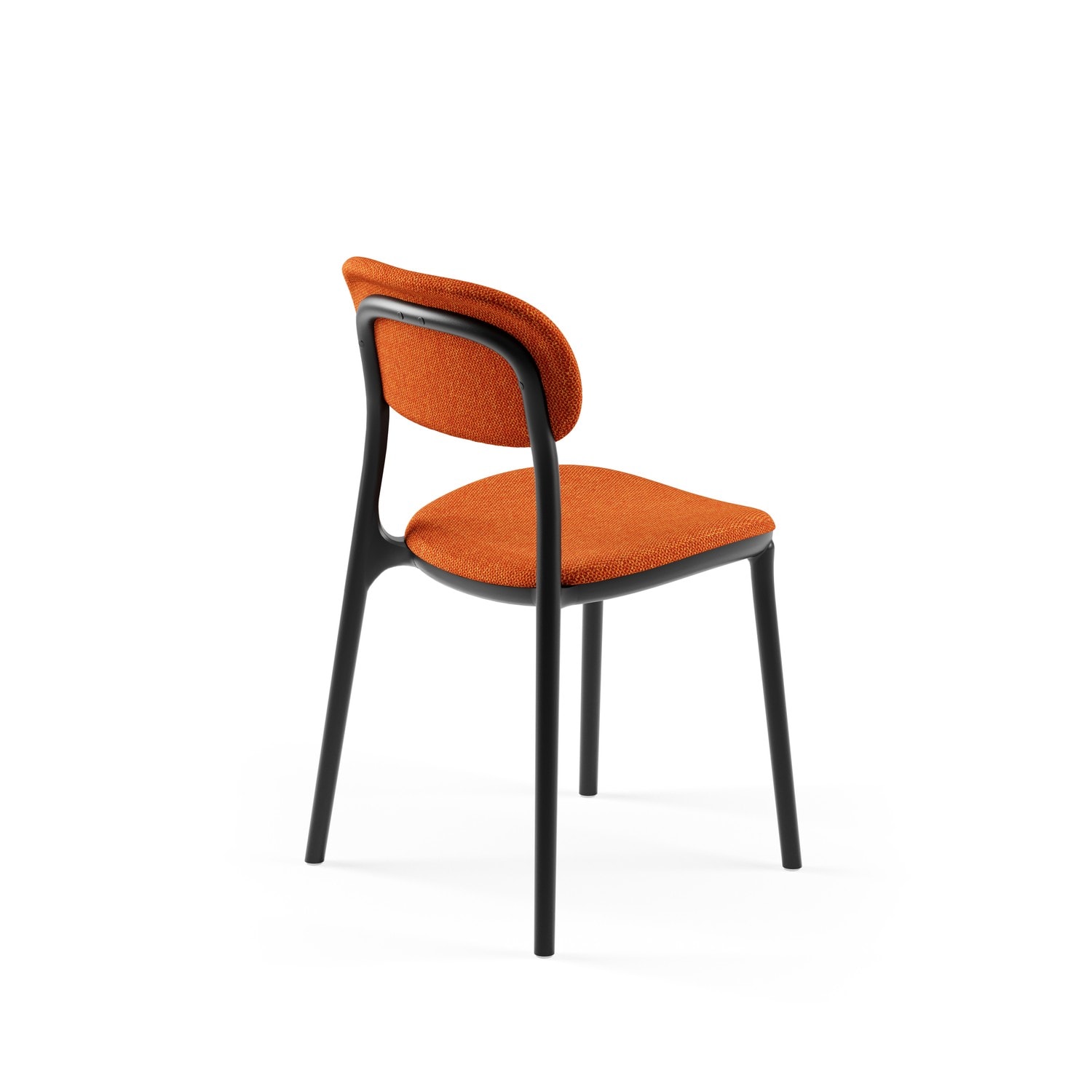 SANDALYE ALCEA PAD | SİYAH RENK, HASIR 45 - TURUNCU KUMAŞ