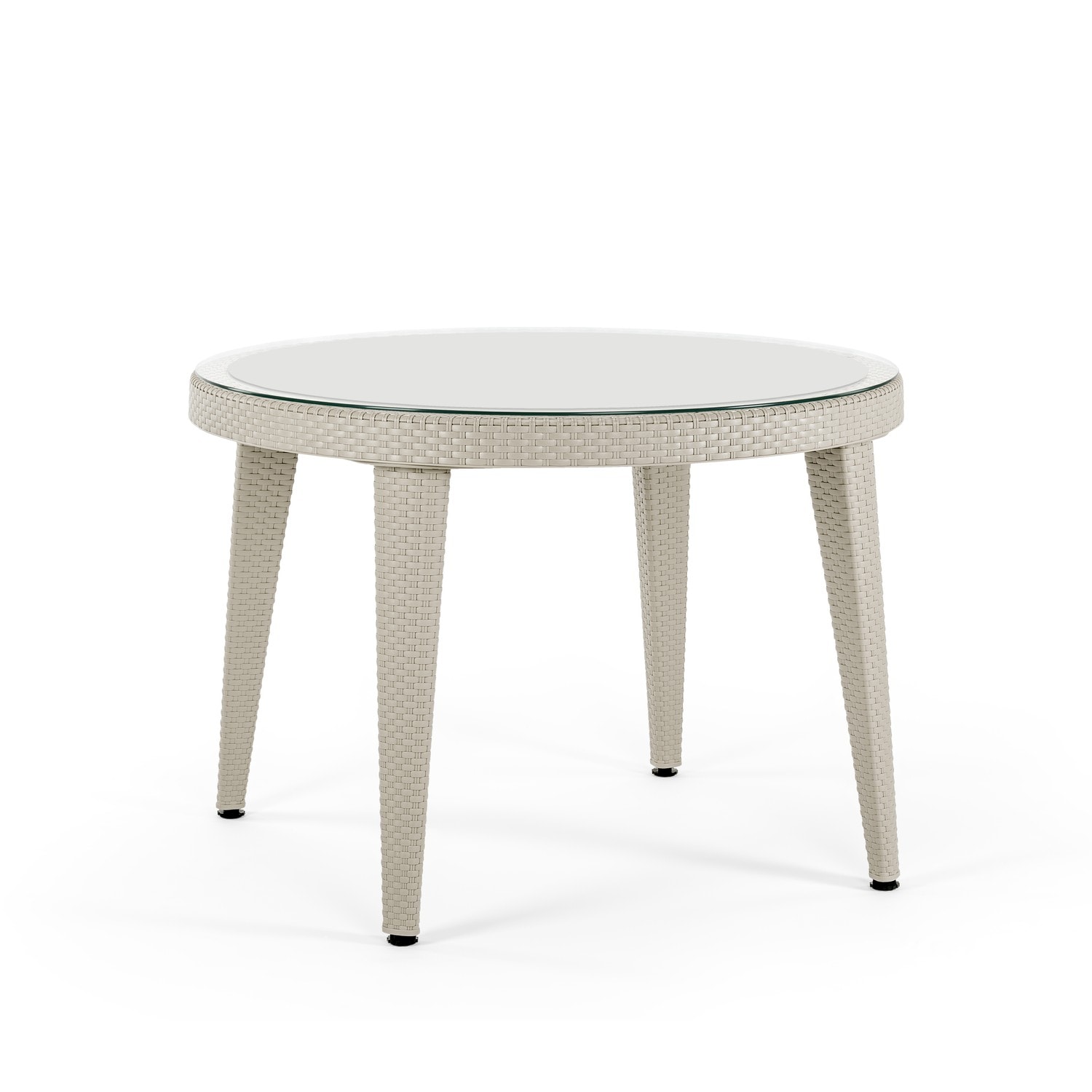 MASA OKARA Ø110 CM (CAMLI) | BEJ RENK
