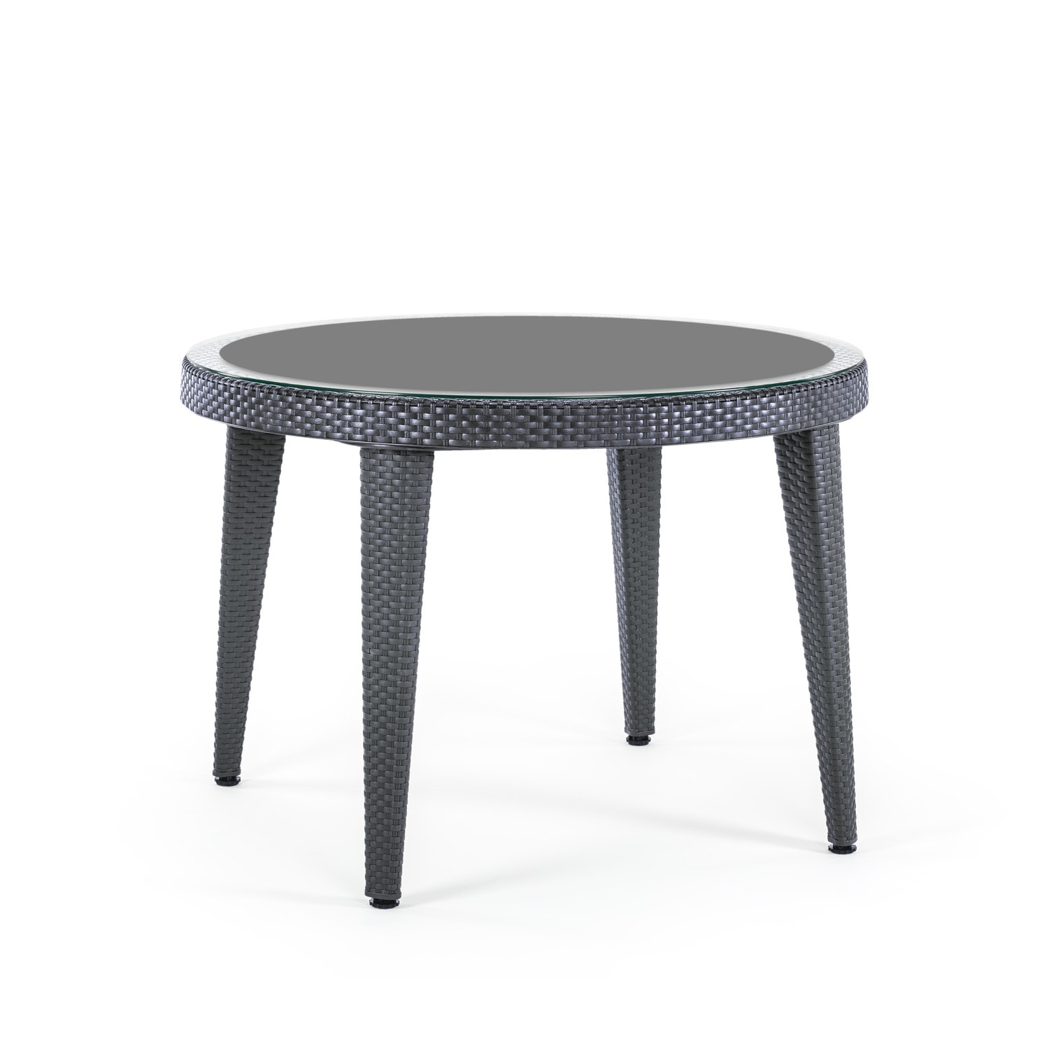 MASA OKARA Ø110 CM (CAMLI) | ANTRASİT RENK