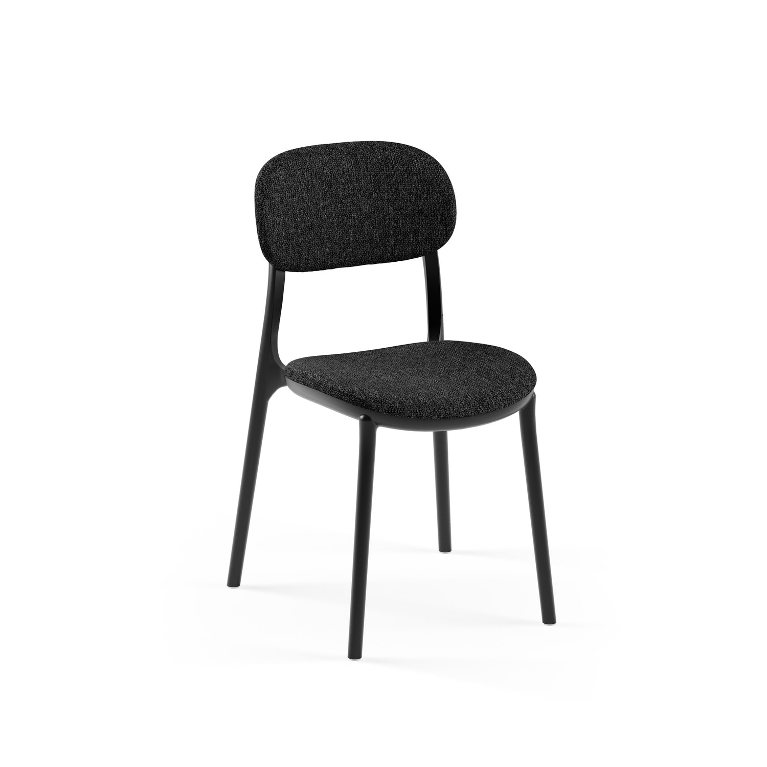 SANDALYE ALCEA PAD | SİYAH RENK, HASIR 76 - ANTRASİT KUMAŞ