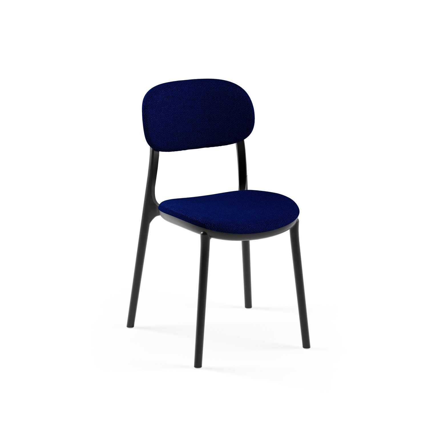 SANDALYE ALCEA PAD | SİYAH RENK, HASIR 37 - KOYU MAVİ KUMAŞ