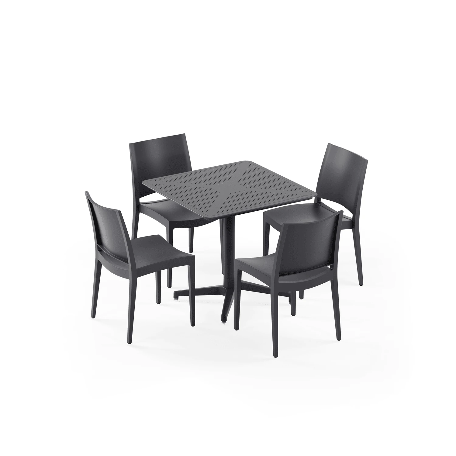 MASA TAKIMI 80X80 CM RAYNA SABİT / SANDALYE CEDRO 4 KİŞİLİK