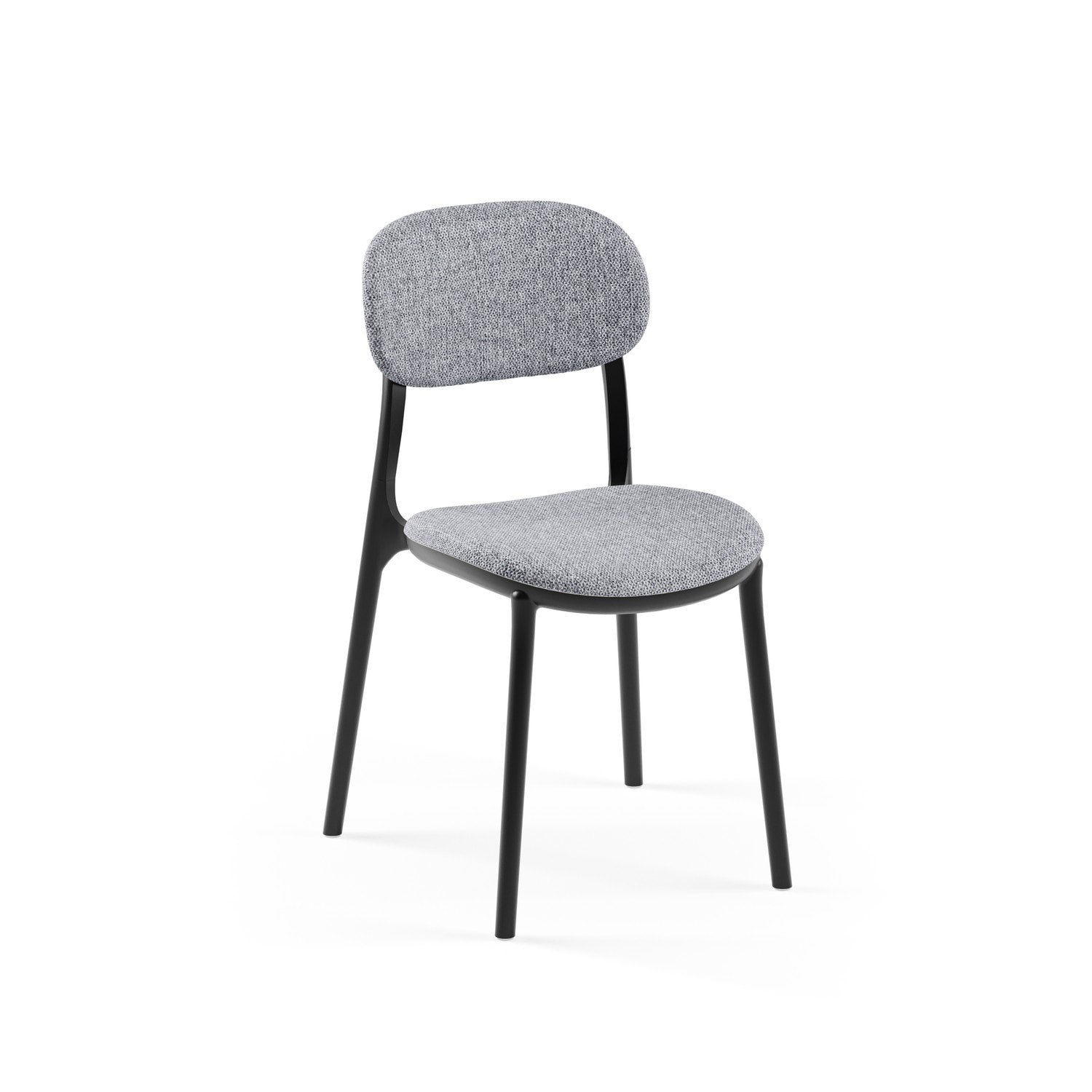 SANDALYE ALCEA PAD | SİYAH RENK, HASIR 26 - GRİ KUMAŞ