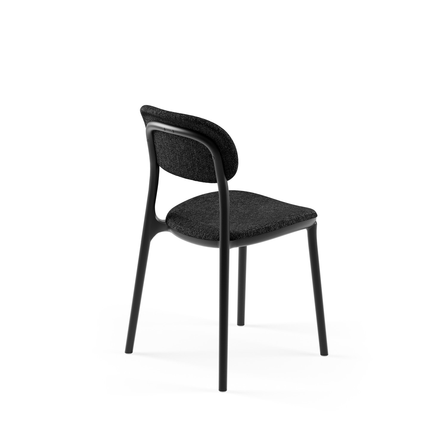 SANDALYE ALCEA PAD | SİYAH RENK, HASIR 76 - ANTRASİT KUMAŞ