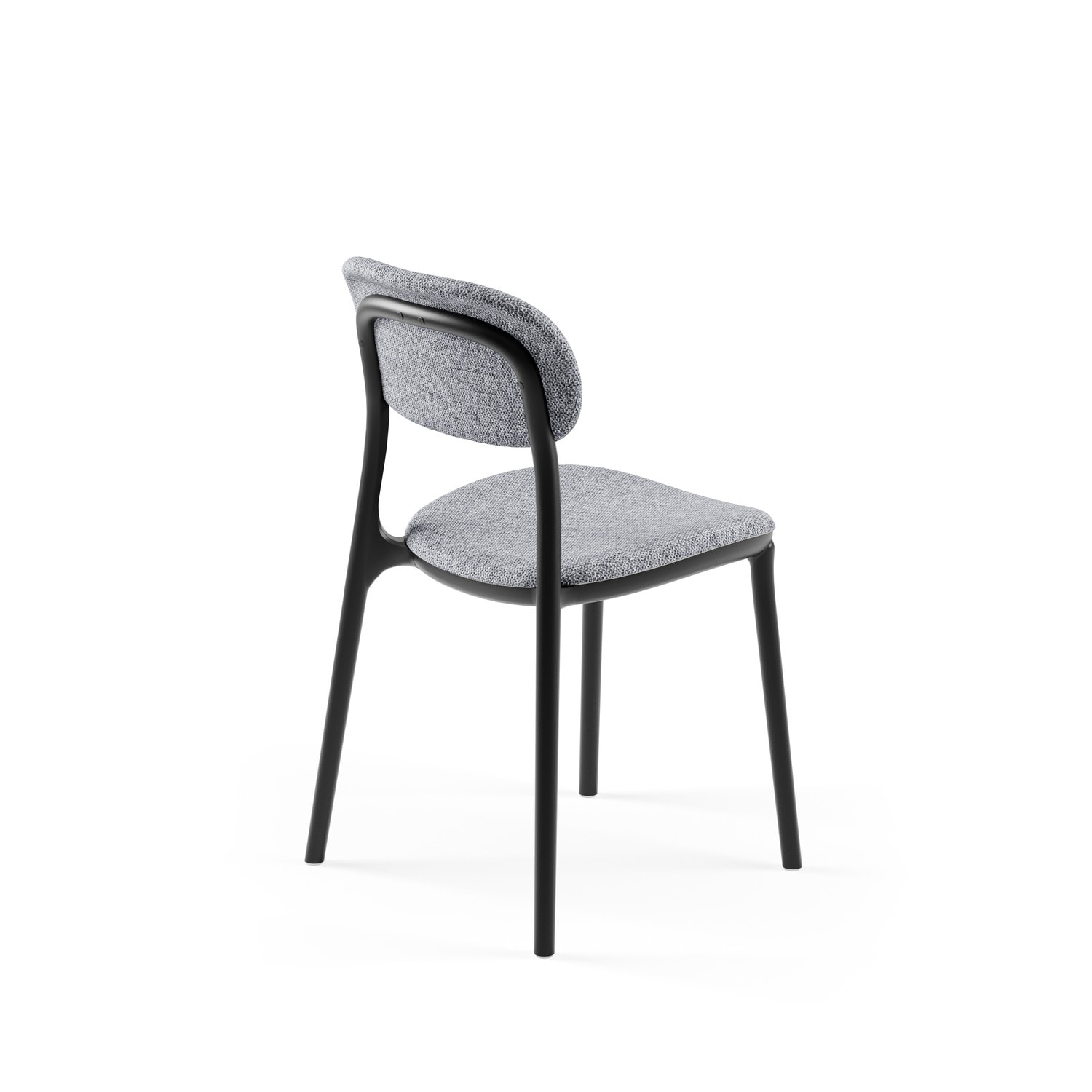 SANDALYE ALCEA PAD | SİYAH RENK, HASIR 26 - GRİ KUMAŞ